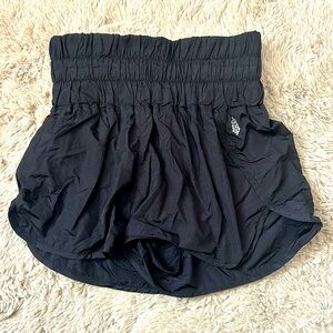 Medium black free people running shorts